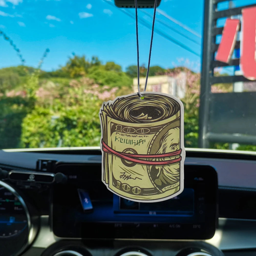 Dollars Roll Hanging Car Air Freshener